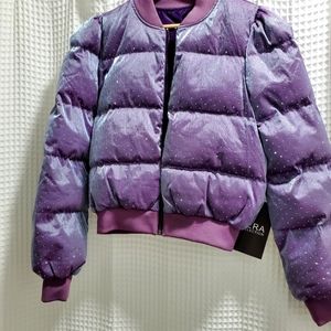 Hera Rhinstone Lavender Puffer Jacket